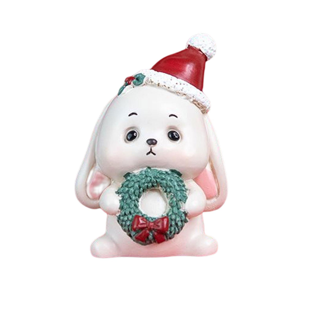Maxbell Miniature Statue Mini Ornament Christmas Figurines for Tabletop Party Indoor 3.8x3.8x6.2cm Rabbit