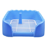 Maxbell Dog Toilet Puppy Potty Tray Indoor Outdoor Pet Pee Toilet for Medium Dogs Blue