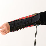 Max Archery Arm Guard Forearm Safety Protector for Traditional Bow Hunting Red