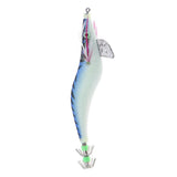 Maxbell 3.5# Squid Jigs Luminous Fishing Lures Artificial Baits Shrimp Blue