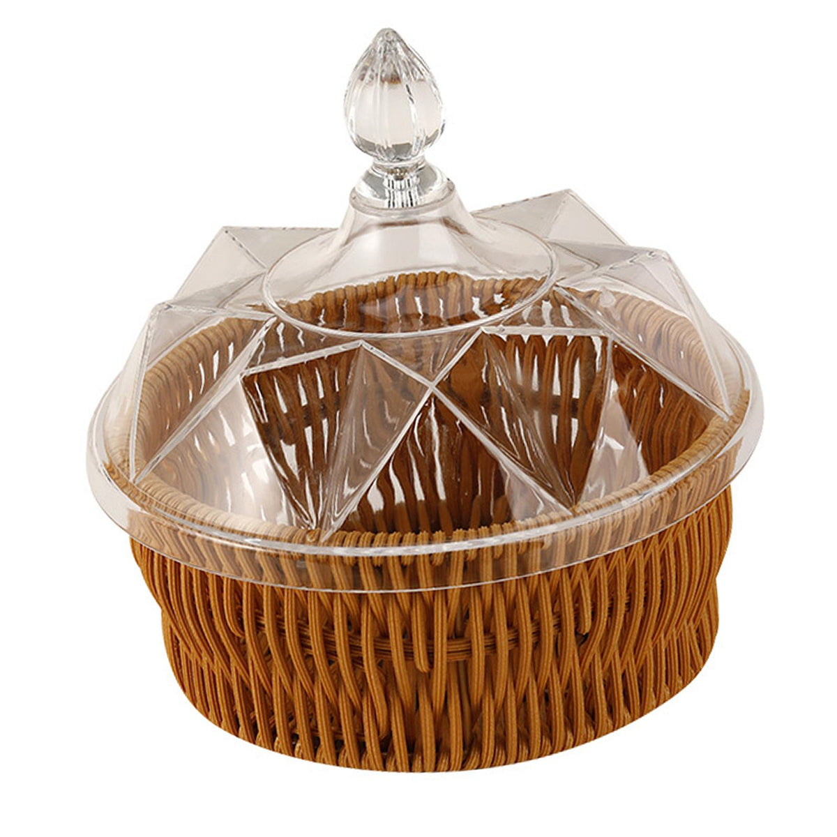 Maxbell Wicker Basket Picnic Storage Box Table Organizer for Home Restaurant Shelf 16.4cm x 16.5cm