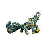 Maxbell Creative Bottle Rack Ornament Resin Craft for Restaurant Cabinet Decor Blue