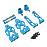 Maxbell RC Car Part Replacement Metal for 1/16 Scale RC Remote Control Car Hobby Car Blue