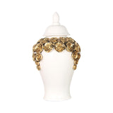 Maxbell Porcelain Ginger Jars Storage Pots Office Desk Ornament Ceramic Flower Vases 24.5cmx45cm