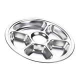 Max Divided Dinner Plate Sectioned Plates Buffet Platter Dish Tray for Fishing
