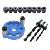 Maxbell Vertical Self Centering Dowel 6/8/10mm for Craft Woodworking Carpenters Blue