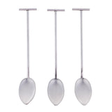 Max Stainless Steel Cocktail Swizzle Sticks Coffee Spoon Bar Tools Silver