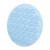 Maxbell Bath Massage Cushion Brush with Suction Cups Multifunctional for Bathroom Blue