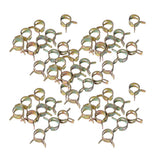 Maxbell 100pcs 6-15mm Car Spring Clip Fuel Line Hose Pipe Air Tube Clamp Fastener