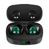 Maxbell Bluetooth Earbuds Wireless Earphones Noise Reducing with LED Display Green