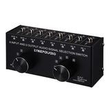 Max 6 Input 2 Output Stereo Audio Signal Selection Speaker Switcher 3.5mm Port