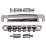 Max 12-String Saddle Bridge&Tailpiece For LP Electric Guitar Silver
