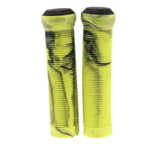 Maxbell 1 Pairs Bike Bicycle Handlebar End Grips Rubber Anti-slip Handle Grip Yellow
