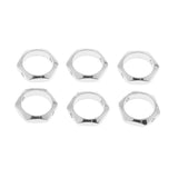 Maxbell 6pcs Hexagon Bead Frame Lady Sexangle Charms Earrings DIY Beading Crafts