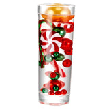 Maxbell DIY Christmas Vase Filler Pearl Gift Table with Cup Cabinet Floating Candles Candy