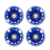 Maxbell 4Pcs Inline Sliding Flash PU Roller Skate Wheels for Skating Shoes blue