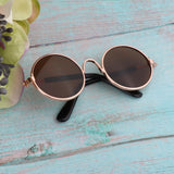 Max 1/6 BJD Doll Eyegalsses Eyewear Golden Frame for Blythe  Dolls Brown