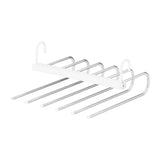 Maxbell Multipurpose Folding Pants Hanger Clothes Hanger for Wardrobe Laundry Room