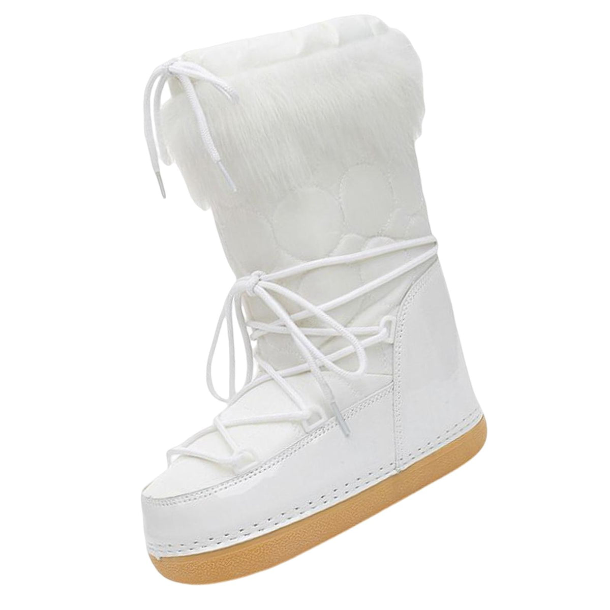 Maxbell Women's Snow Boots Long Boots Anti Slip Water Resistant Ski Boots for Work Style B 35-36