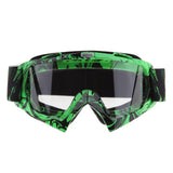 Max Motorcycle ATV Dirt Bike Racing Goggles Glasses Anti-UV Dust Green-White