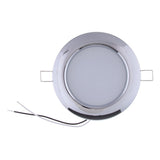 Maxbell Chrome RV Boat Recessed Ceiling Light LED Panel Light DC 12V 4.5W Cool White