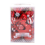 Maxbell 22x Christmas Decorative Balls Pendants Ornaments for Xmas Indoor Home Red