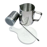 Maxbell Stainless Steel Milk Frothing Cups for Home 350ml