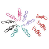 Maxbell 20 Pieces Mixed Music Symbols Paper Clips Metal Bookmarks Office Stationery