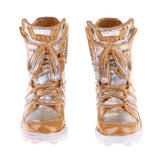 Maxbell 1/6 Scale Shoes Model Combat Boots for 12" Female Action Figure Body Gold