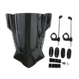 Maxbell Black Motorcycle windshield wind deflector  Universal fit