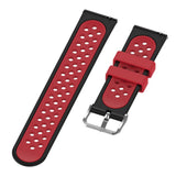 Maxbell Silicone Wristband For Fitbit Versa2 Smart Watch Replacement Black+Red