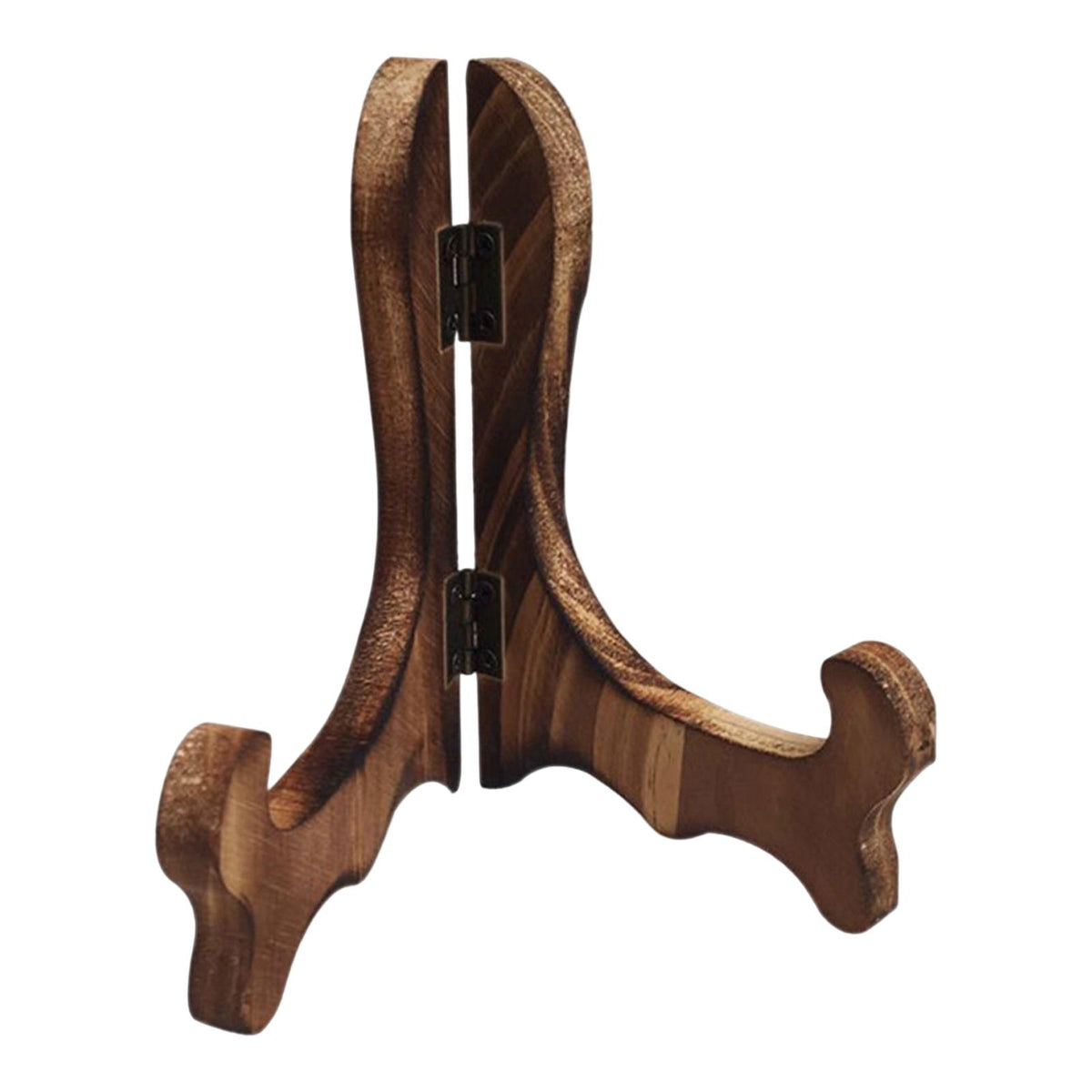 Maxbell Easel Plate Display Photo Holder Stand for Picture Frames Photo Easel Decor Brown