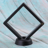 Max Clear Display Box Case Stand Holder for Coins Collection & Protection Black