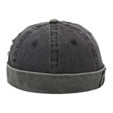 Maxbell Beanie Hats Rolled Skull Caps Stylish Retro Style Crimping for Worker Docker B