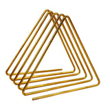 Max Triangular Desktop Book Rack Metal Wire Bookshelf Magazine Holder Golden