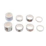 Maxbell Set of 8 Rolls Paper Tape selfadhesive paper stickers  simple style
