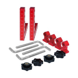 Maxbell 2 Pieces 90 Degree Positioning Square Clamp Kit for Shelving Cabinets