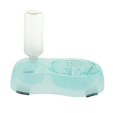 Maxbell Pet Food Water Feeder Pet Automatic Waterer Dog Cat Water Food Bowl Green L