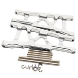 Maxbell Aluminum Front & Rear Suspension Arms Set for TRAXXAS SLASH 4x4 Silver