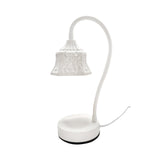 Maxbell Electric Candle Warmer Lamp Metal Vintage Melting for Table Bedroom Office White Square