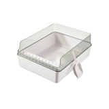 Maxbell Cat Litter Box Open Air with Rim for Indoor Cats Low Profile Cat Litter Tray White