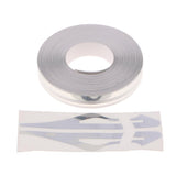 Max Maxb Brooches Stripe Tape Vinyl Decal Car Stickers Steamline Dual Line Silver