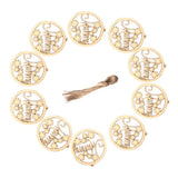 Max Mother's Day Decoration Flowers Design and the Word Mummy Flax Rope Hanging