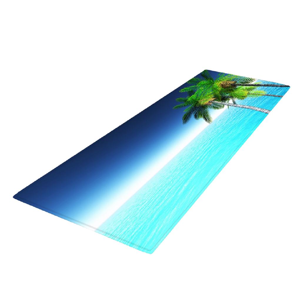 Max 120x40cm Floor Mat Runner Kitchen Non-slip Area Rug Sea Scenery