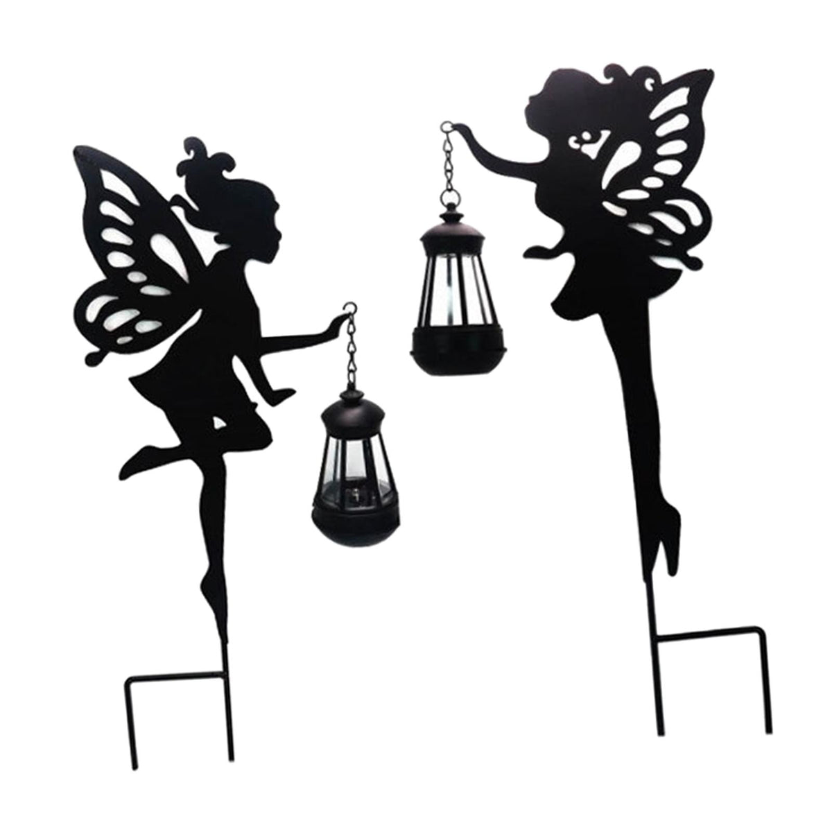 Maxbell Outdoor Garden Statue Solar Fairy Girls Sculpture Light LED Yard Stake Decor