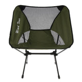 Maxbell Foldable Camping Fishing Chair Lightweight Portable Four Leg Back Seat Green