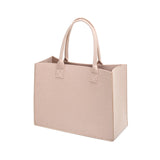 Maxbell Shopping Bags for Groceries Large Durable Handle Thickened Stands Upright 40x30x15cm Beige