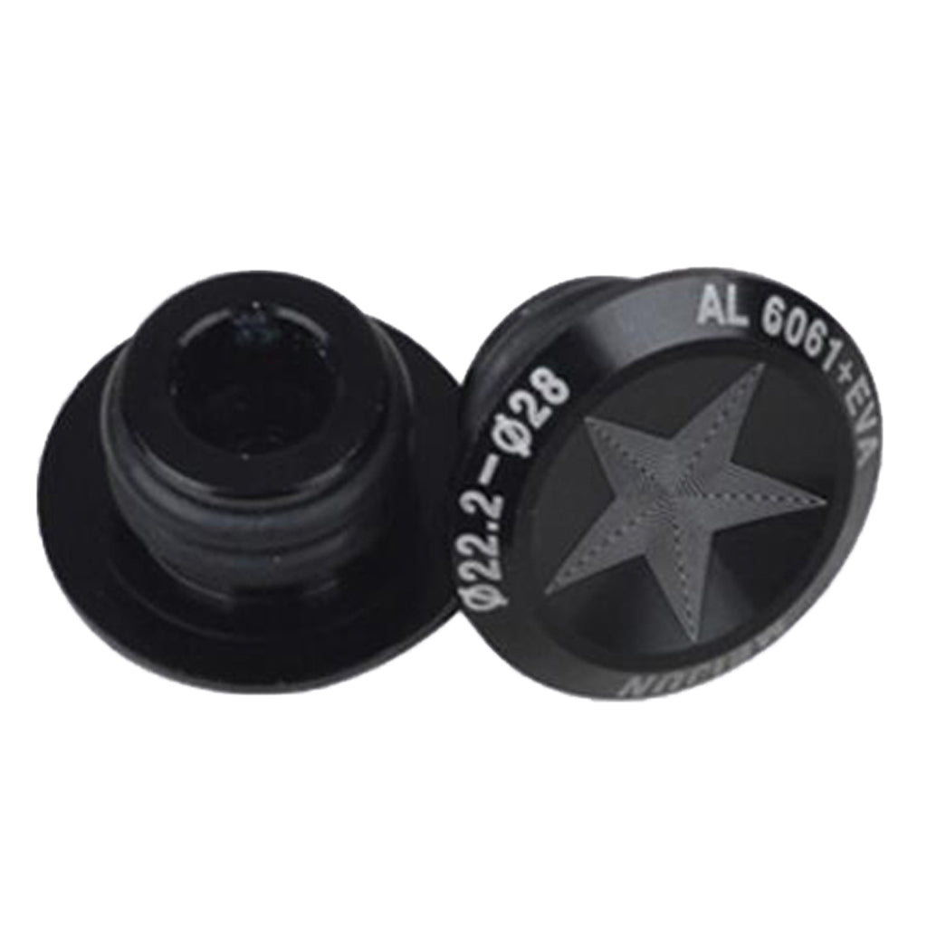 Maxbell 1 Pair Aluminum Alloy Bicycle MTB Handlebar Bar End Plugs Caps Set Black