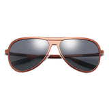 Max Men' Polarized Aluminum Magnesium Sunglasses Vintage Eyeglasses Tea