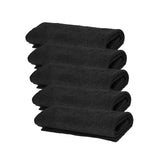 Maxbell 5x Multifunctional Microfiber Cleaning Cloth Washable for Bathroom Car Black 20cmx30cm